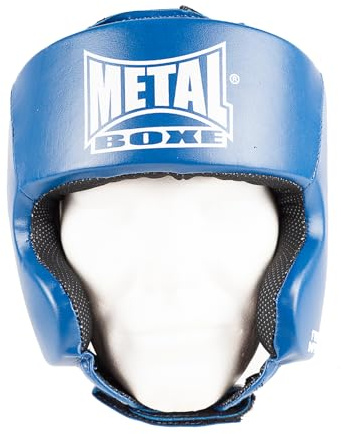 METAL BOXE - boxningshjälm, blå (senior)