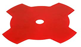 Oregon One-For-All 295500-0 - Cuchilla desbrozadora universal de 3 dientes para césped y malas hierbas para máquinas Stihl, Husqvarna, Mitox, Echo, Kawasaki y otras máquinas, color rojo, 1,4 x 230 mm | 3 dientes para césped y malas hierbas para máquinas Stihl, Husqvarna, Mitox, Echo, Kawasaki y otras máquinas