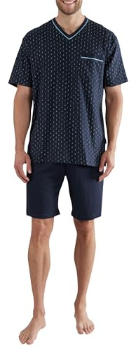 Götzburg Shorty, V-Ausschn. Pigiama, Blu Navy, 68 Uomo