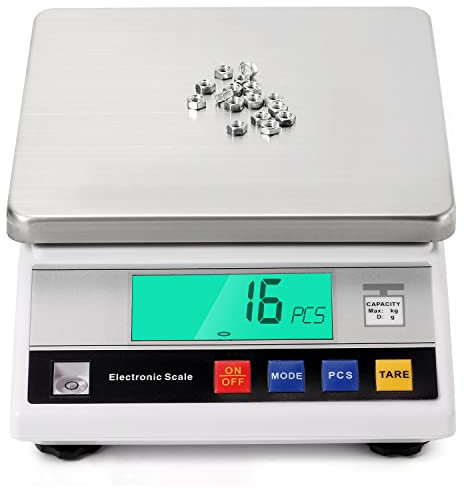 CGOLDENWALL Hochpräzise Analysenwaage 0.1g Digitale Elektronische Industrielle Präzisionswaage Intelligente Wissenschaftliche Laborwaage mit Zähl&Tarafunktion (6kg, 0.1g)