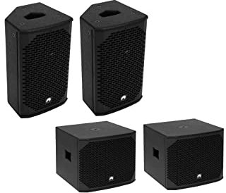 OMNITRONIC PA Set AZX passiv S | 2X AZX-112 PA-Subwoofer 350W inklusive 2X AZX-208 2-Wege Top 100W