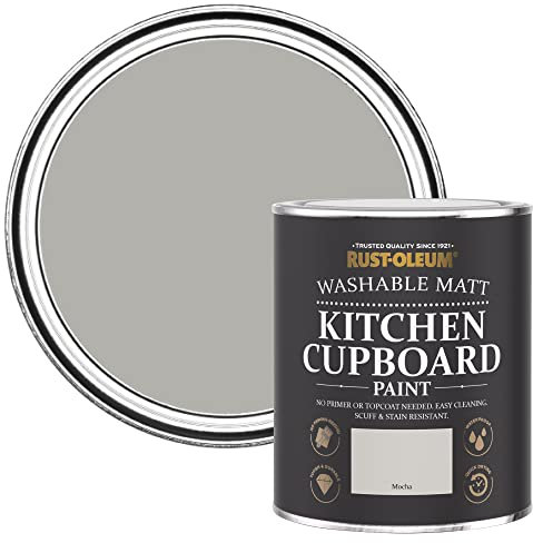 Rust-Oleum Grey Kitchen Cupboard Paint in Matt Finish - Mocha 750ml