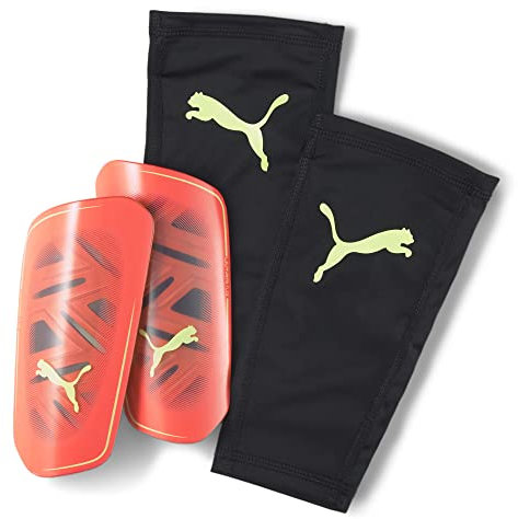 PUMA Unisex-Erwachsene Ultra Flex Sleeve Schienbeinschutz, Feury Coral-Fizzy Light, Medium