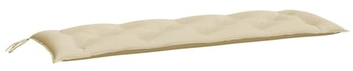 vidaXL Gartenbank-Auflagen 2 STK. Beige 150x50x7 cm Oxford-Gewebe