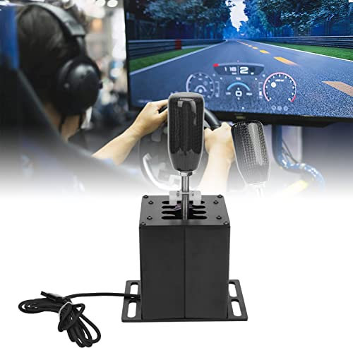USB Racing Shifter für G29 G27 G25 G920 mit T300RS GT Carbonfaser-Griff, Plug-and-Play, Robust und Langlebig, Geeignet für WRC EST LFS Project Cars