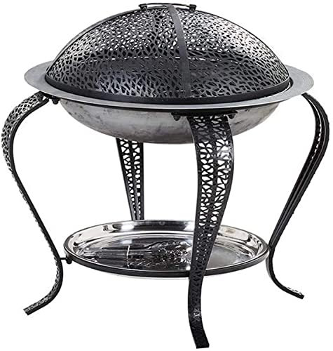 Bracieri da esterno Bracieri da esterno a legna da esterno Giardino terrazza Riscaldatore Barbecue a carbone Fornello braciere Barbecue portatile Riscaldamento a carbone con copertura BBQ Cottura
