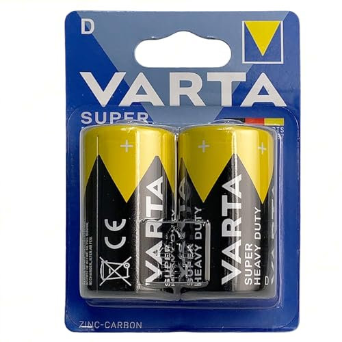 Batterie Torcia D LR20 Superlife Power Zinco | 5 Confezioni 2 pz | Potenti e Durature per Dispositivi ad Alto Consumo | per Giocattoli, Torce LED e Dispositivi Elettronici