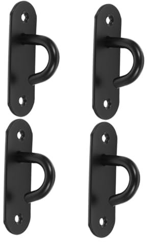 YARNOW Widerstandsband Wandanker 4 Stück Edelstahl Wandbefestigungsanker Für Krafttraining Yoga Fitnessstudio Haken Zur Decken Und Wandmontage