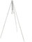 LVYXON Portátil al aire libre Camping trípode colgante Rack, Aleación de aluminio Barbacoa Soporte Picnic Grill Stand Altura ajustable Equipo de cocina Negro Plata (Plata)