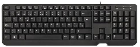 VoltShine Teclado - Cable de 1.4 m, 12 Teclas Multimedia, diseño Negro, Ideal para Uso Diario y Entretenimiento.*