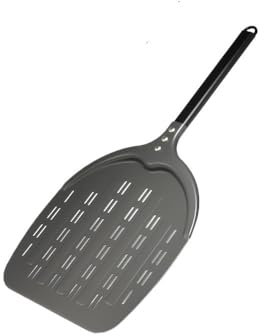 ZSREYFNB Pelle Pizza Pelle à pizza perforée de 12 pouces en forme de pomme avec pelle à pizza à manche court en alliage d'aluminium Pelle A Pizza(12 inch 60 cm)