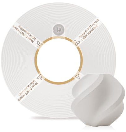 Bamboo Lab 1.75MM PLA Matte Filament High Speed Printing with RFID 1KG +/- 0.03mm Eco Friendly 3D Printer Filament for Bambu Lab P1P/P1S/X1C/X1/A1/A1 Mini (Without Spool) (Ivory White 11100)