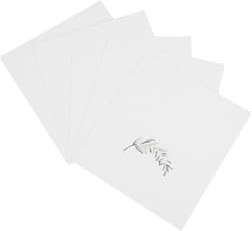 Tarjetas de Lugar Plegables Hojas Verdes, 50 Piezas