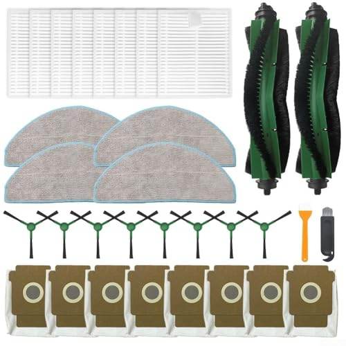 Kit completo di ricambio da 32 pezzi per Roomba per robot Vac 2 per aspirapolvere Q0520 Migliora la potenza di aspirazione