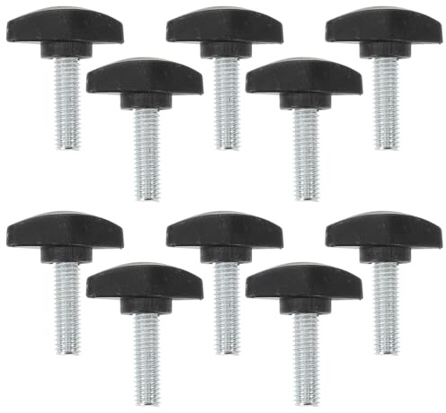 HONITANO Lot de 10 Vis de Fixation pour Pince de Microphone en Acier Carbone et Pp, Réglage D'angle Facile, Accessoires pour Support Micro Noir