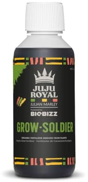 BioBizz Grow Soldier 250ml – Fertilizzante Biologico per Crescita Piante – NPK Naturale con Micronutrienti – Melassa da Barbabietola – Uso Universale Indoor & Outdoor