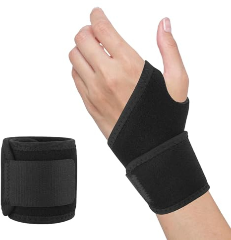 LEMLIN Attelle Poignet,2 Pièces de Bande Poignet Musculation,Support de Poignet, Support de poignet Sportif, Conçu pour Protéger et Atténuer les Douleurs au poignet lors des Entraînements Quotidiens