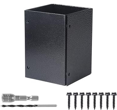 Staffa per posta resistente | Supporto regolabile per cassetta postale con viti | Perfetto per recinzioni in legno, portico, terra, gazebo installazione **