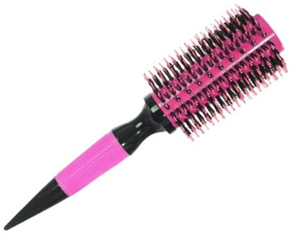 Pettine per capelli con manico in legno massello di Hemu e fusti in alluminio antistatico per arricciare senza sforzo e antistatico