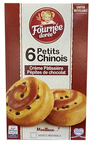 La Fournee Doree Petit Chinois Pépites de Chocolat 6 Pièces 300/Boite - Livraison Gratuite France (2 boites)