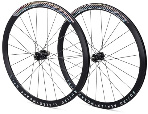 Cykel Hjul Skivbroms Road Bike Hjulset 700C Aluminiumlegering Fälg Höjd 30/40/50mm 24H QR Nav Framhjul 9 * 100mm Bakhjul 9 * 135mm Kompatibel 7-12-växlad Kassett(Black,30mm)