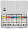 Schmincke – HORADAM AQUARELL Farbkasten, 10 x 15 ml Tuben, Grundsortiment, 74510097, Metallkasten, hochwertiges Malset, feinste Premium Aquarellfarben