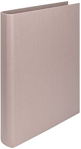 Rössler Papier 1316452490 - Archivador de anillas (lomo de 2,5 cm, A4), color gris