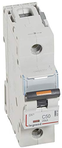 Disjoncteur DX³ 25kA - 1P 230V~ à 400V~ - 50A - courbe C - 1,5 module