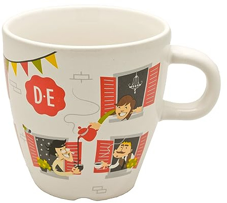 Douwe Egberts Tasse Neighbours, Tasse en Porcelaine, Tasse de Café, 280 ml