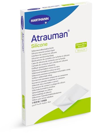 ATRAUMAN Silicone steril 10x20 cm Kompressen