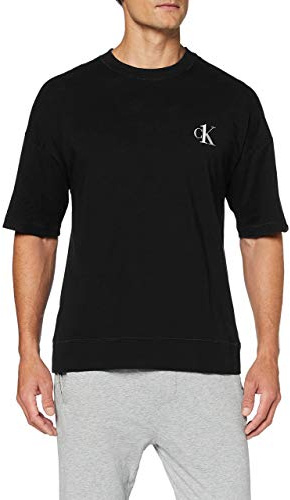 Calvin Klein Harlem Tech Tee golftröja för män, Svart, M