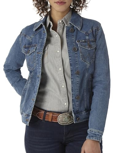 Wrangler Retro Western Denim Jacket, Dark Denim, Medium