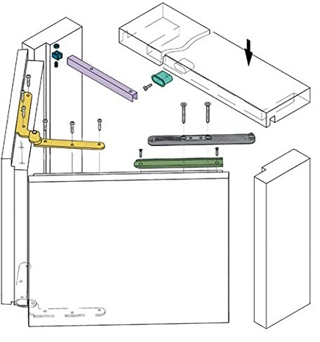 Koblenz Sistema Porte Pieghevoli Battente 0260 con Binario 1 mt Portata 50 kg