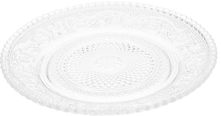 Cabilock 2pièces Assiette Verre Transparente Assiette à Fruits Et Pratique Pour Cuisine Servir Plats Variés