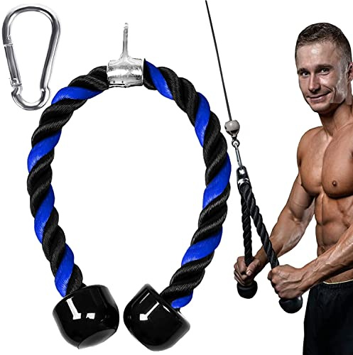 Taeku Nylon Trizepsseil, Bizeps Seil Trizepstau mit Rutschfesten Griffen Fitnessstudio Hause Trainingshilfen Seilzug Fitness Kabelzuggriff