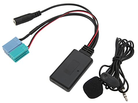 Bluetooth AUX IN-adapter, 6+8-stift Bluetooth AUX IN-adapter Handsfree-mikrofonersättning för Fiat Bravo för VISTEON Radio Sedan 2007