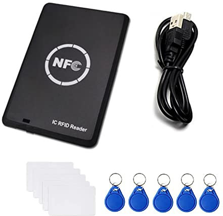 Copiadora RFID Duplicador Llaveros NFC Lector de Tarjetas Grabadora 13.56MHz Programador Encriptado USB UID EM4305 Tarjeta de Impresión Tiqueta