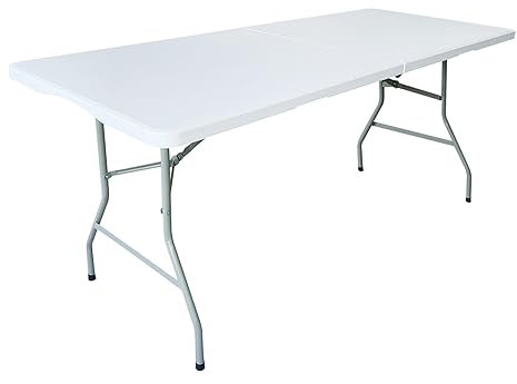 simpa Heavy Duty Folding Table 6ft / 1.8m - Compact & Portable, Suitable as Camping, Catering, Trestle, Party & Garden Tables.