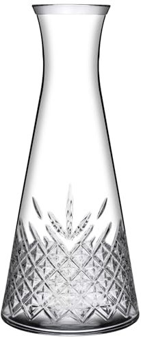 Pasabahce – Brocca Timeless in Vetro 1 L – Effetto Diamantato alla Base, Lavabile in Lavastoviglie, Abbinabile alla Collezione Timeless