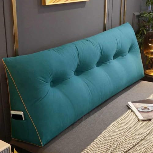 Racib Rückenstützkissen Rückenkissen Bett Lesekissen Für Bett Und Sofa Rückenkissen Keilkissen Sofa Bettkissen Rückenlehne Lesekissen Removable Cover,F-1-100x20x50cm