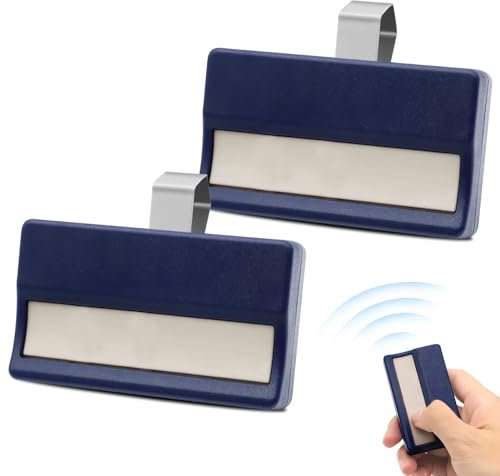 Wepai Garage Door Opener Remote Control Compatible with Chamberlain LiftMaster 4335E, Telecommand Remote Control Compatible with 4330E, 4332E, 4333E, 4335E (Blue, 2 Pack)