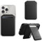 Native Union Active Wallet Stand | MagSafe Kartenhalter für iPhone 16, 15, 14, 13, 12 – Sicher & Ultradünn – 4 Karten – Robust & Recycelte Materialien (Schwarz)
