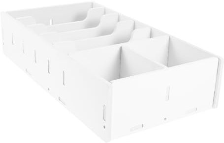 DIYEAH Geldbox Mit Fächern Für Münzen Scheine Und Quittungen Aufbewahrungsbox Für Finanzen Organizer Für Schreibtisch Robuste Materialien Für Langlebigkeit