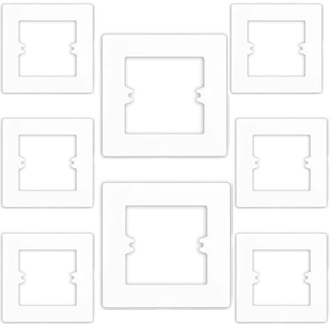 8Pcs Light Switch Surround Finger Plate Surround for Single Light Electrical Plug Socket Electrical Plug Socket Wall Cover Decorate