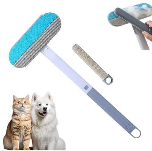 Étendu 4 in 1 Pet Hair Remover 60cm, Brosse Anti Poils Animaux, Brosse Poil Chat, Ramasse Poils Animaux, Brosse a Poils Animaux, Anti Poil Chat, Poils pour, Tapis, Vêtements, Literie