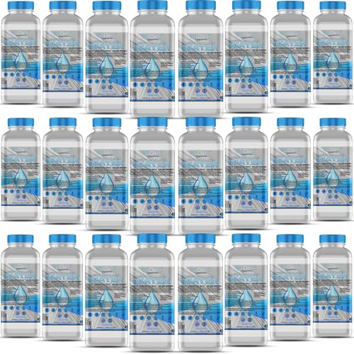 GiDeli Demineralisiertes Wasser 24 x 1L Destilliertes Wasser für Bügeleisen, Batterien, Kühler, Luftbefeuchter, Aquarium & Labor Wasser ohne Kalk, geruchlos, klar