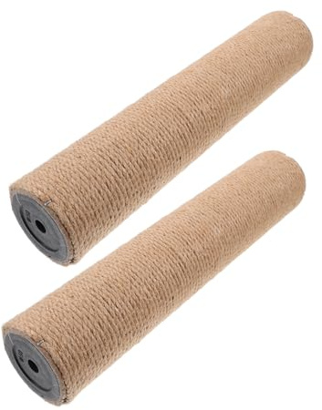KOMBIUDA 2 Piezas Rascador para Gatos Alto de Sisal Recambio para Árbol de Gatos DIY Resistente y Fácil de Reemplazar Accesorios para Interior