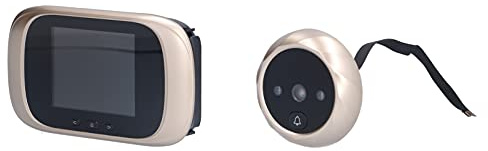 Visual Door Viewer, LCD Door Peephole Camera Viewer Digital Peephole Security Camera with 2.8in in LCD Display for Home (Gold)