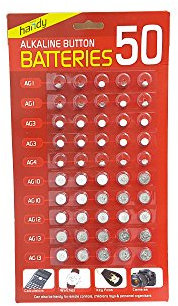 Alkaline Button Coin Cell Battery - Pack of 50 by Gr8vape