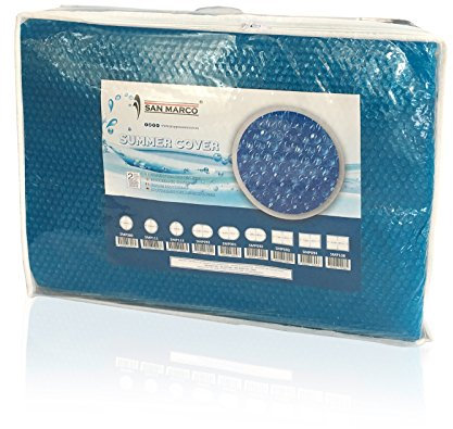 San Marco Copertura a Bolle d'Aria isotermica per Piscine ovali da 7,30x3,75 m per Piscine Intex, Gre e Bestway
